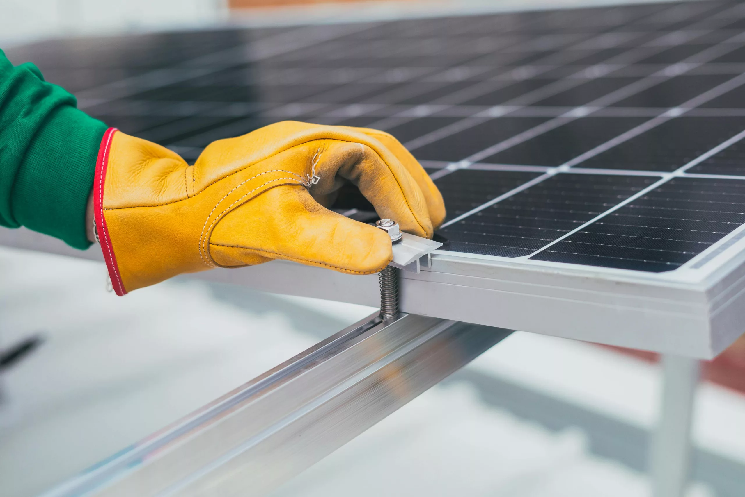 Imagen de una placa fotovoltaica